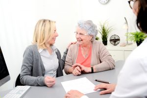 Elderly,Senior,Woman,With,Daughter,Signature,Legacy,Heritage,Testament,Document